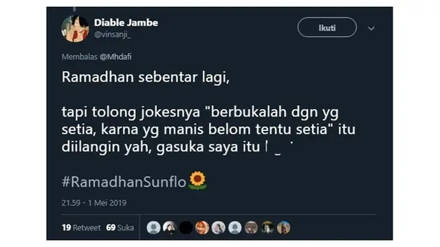 Curhatan Netizen Soal Jokes Saat Bulan Ramadhan Ini Kocak Banget