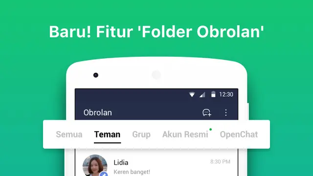 Fitur Baru Line Folder Obrolan