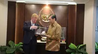 Wakil PM Inggris Oliver Dowden dan Menko Marves Luhut Binsar Pandjaitan di Jakarta, Senin (26/6/2023). Dok: Kedutaan Besar Inggris di Jakarta