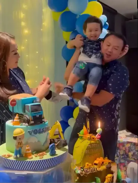 Ahok dan Puput rayakan ultah Yosafat (Instagram/btpnd)