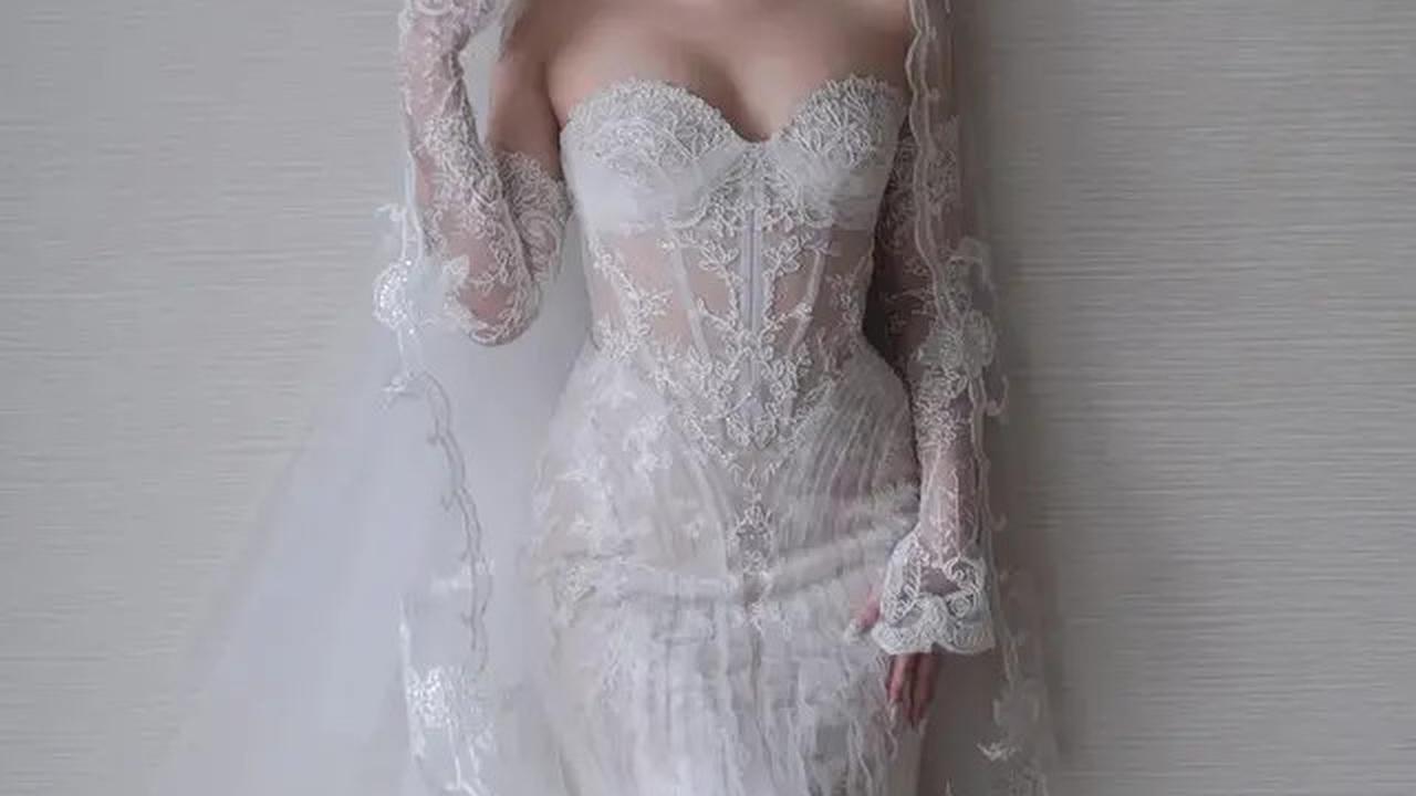 6 Potret Gaun Pengantin Mewah Nita Vior Saat Pemberkatan-Resepsi Pernikahan, Usung Konsep Internasional Serba Putih