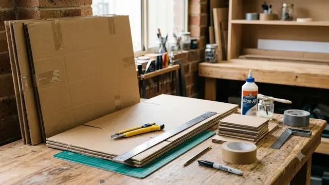 Tips Membuat Rak Buku dari Kardus/AI Generated