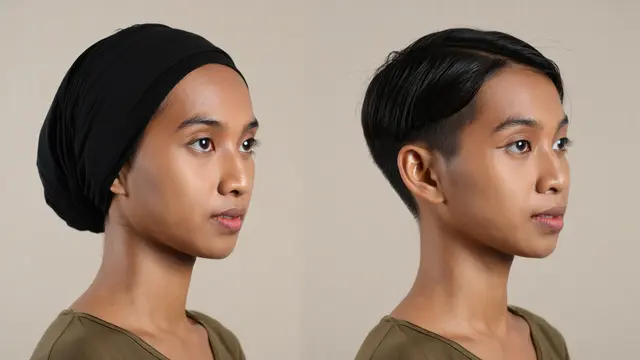 Rambut Pendek untuk Ibu-Ibu Berhijab