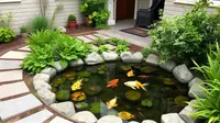 10 Tips Bikin Kolam Ikan Depan Rumah di Lahan Sempit, Jadi Sejuk dan Rileks