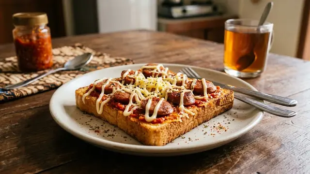 Resep Roti Bakar Sosis Pedas yang Renyah Anti Gagal