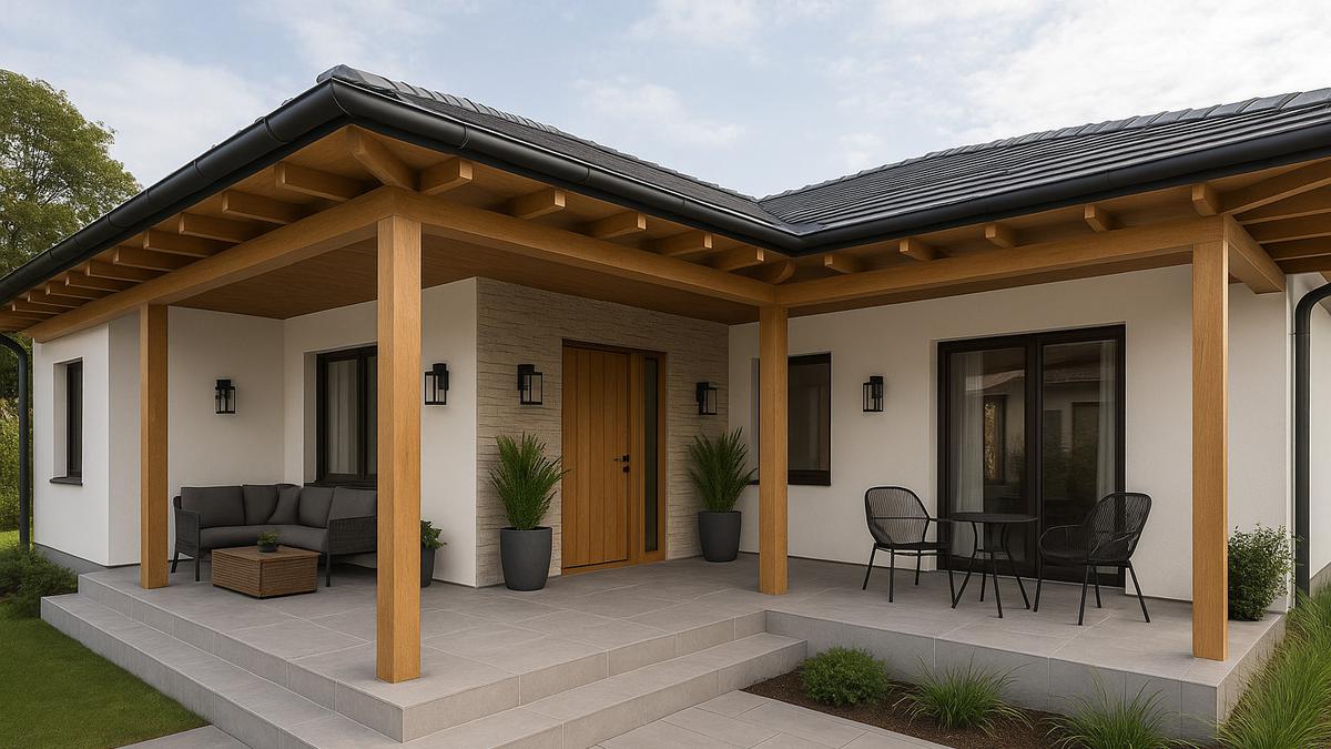 10 Model Teras Rumah Leter L Terbaru 2025, Nyaman dan Fungsional