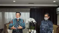 Wakil Ketua MPR Fadel Muhammad menerima Dirut BTN Pahala Mansury, di Ruang Kerja Wakil Ketua MPR, Gedung Nusantara III Lantai 9, Kompleks MPR/DPR, Jakarta, Senin (27/10/2020).