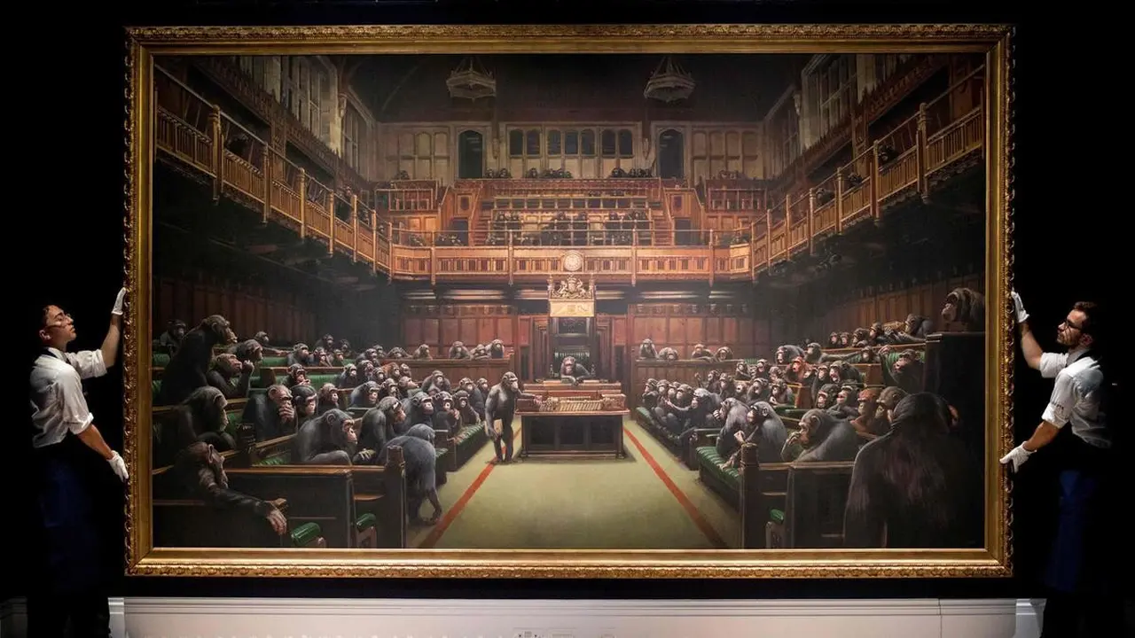 Devolved Parliament by Banksy (Liputan6.com/AFP)