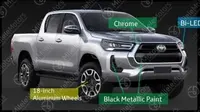 Bocoran Toyota Hilux terbaru. (Milelemotors)