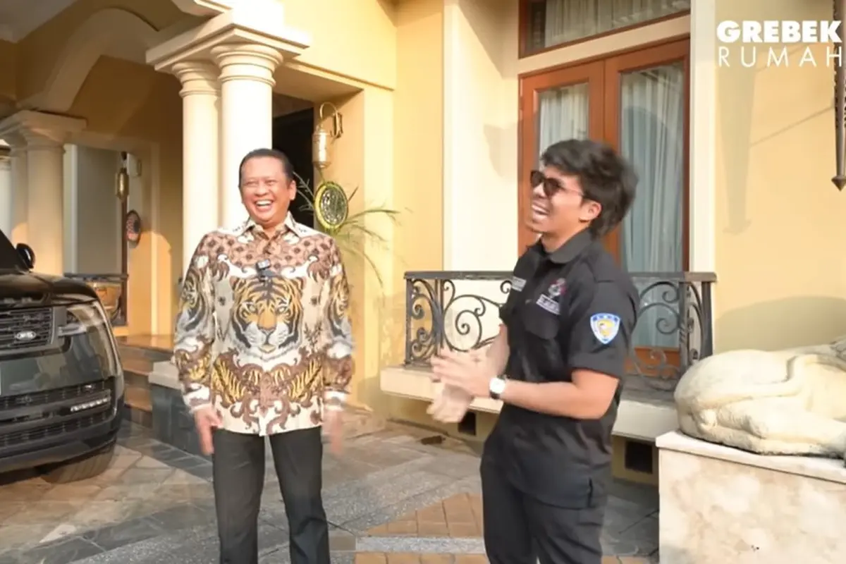 Atta Halilintar di kediaman Bamsoet (YouTube/AH)