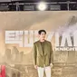 Kim Woo Bin dalam konferensi pers serial "Black Knight", Rabu (10/5/2023). (Foto: Netflix)