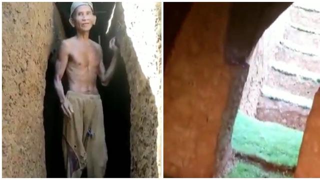 Viral Kakek Buat Rumah Bawah Tanah Digali Sendiri Selama 2 Tahun Hot Liputan6 Com