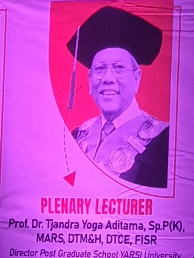 Plenary Lecturer Prof Tjandra Yoga Aditama pada 13 November 2023 di  Fakultas Kedokteran dan Ilmu Kesehatan Universitas Jambi