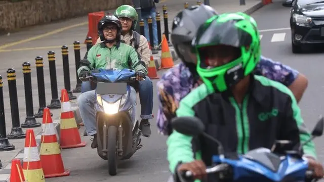 Ojek Online di Jakarta. ©2020 Liputan6.com/Angga Yuniar