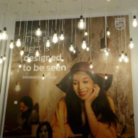 Salah satu ruang pameran di  Philips Ligting Week bertema 'Light Beyond Illumination'/Vemale.com/Zika Z