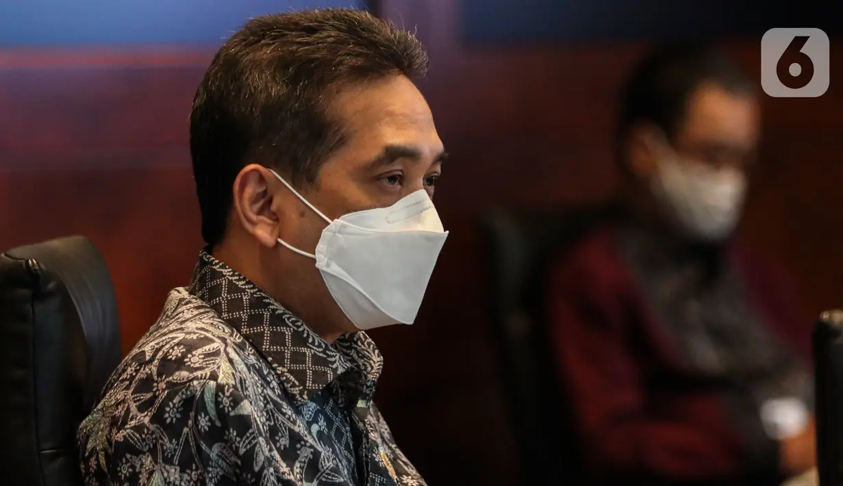 Menteri Perdagangan Agus Suparmanto menyambangi PT Elang Mahkota Teknologi Tbk (Emtek) dan Indosiar Grup di SCTV Tower Jakarta, Rabu (12/8/2020). Dalam pertemuan Kemendag berharap peran media dan grup besar menyampaikan berita positif kepada publik selama pandemi Covid-19. (Liputan6.com/Johan Tallo)