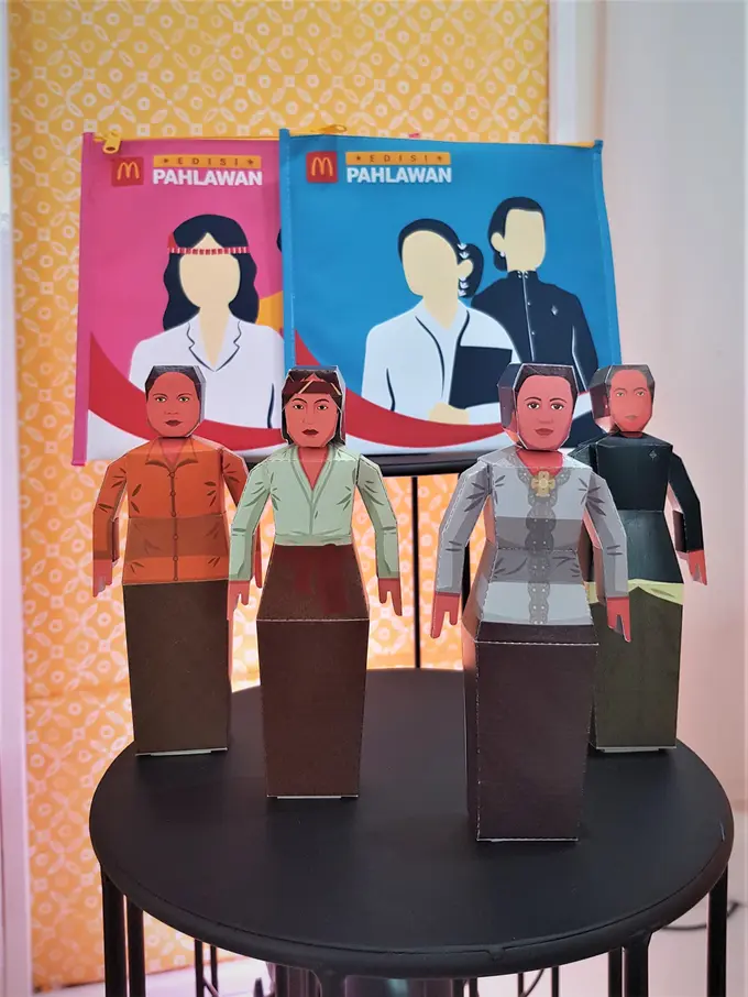 Figur 3D Pahlawan Perempuan dari McDonald's