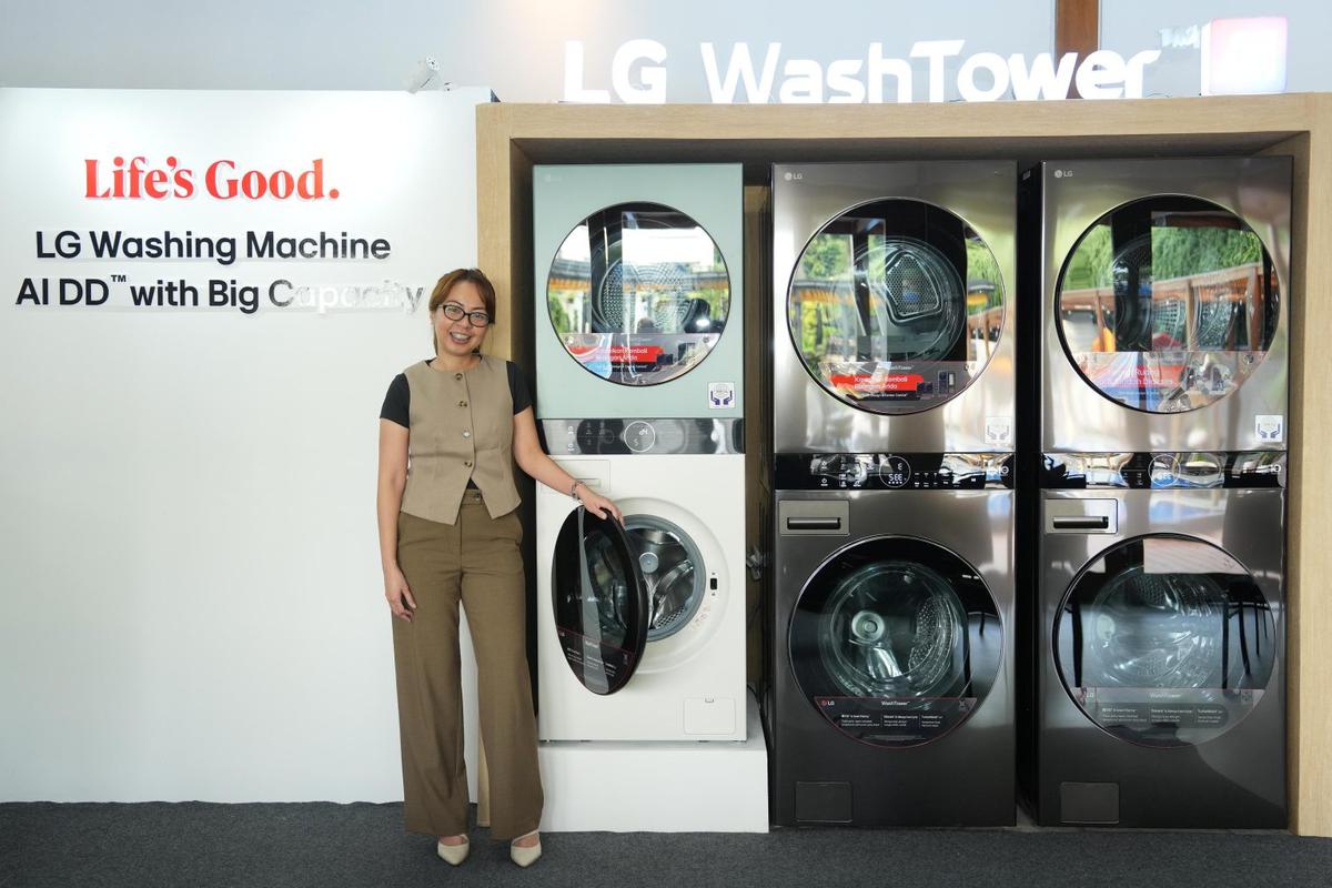 LG Rilis Mesin Cuci AI Kapasitas Lebih dari 20 Kg, WashTower Jadi Andalan untuk Hunian Modern
