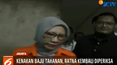 Penyidik kembali memeriksa Ratna untuk mendapat keterangan tambahan terkait kasus penyebaran hoaks penganiayaan dirinya di Bandung, Jawa Barat.