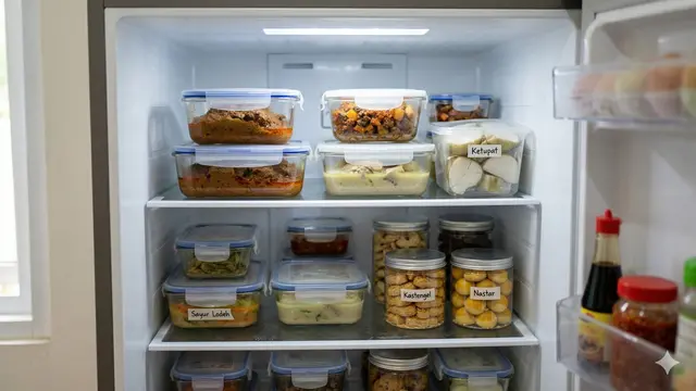 Tips Menyimpan dan Mengolah Sisa Makanan Lebaran (Foto: Gemini AI)