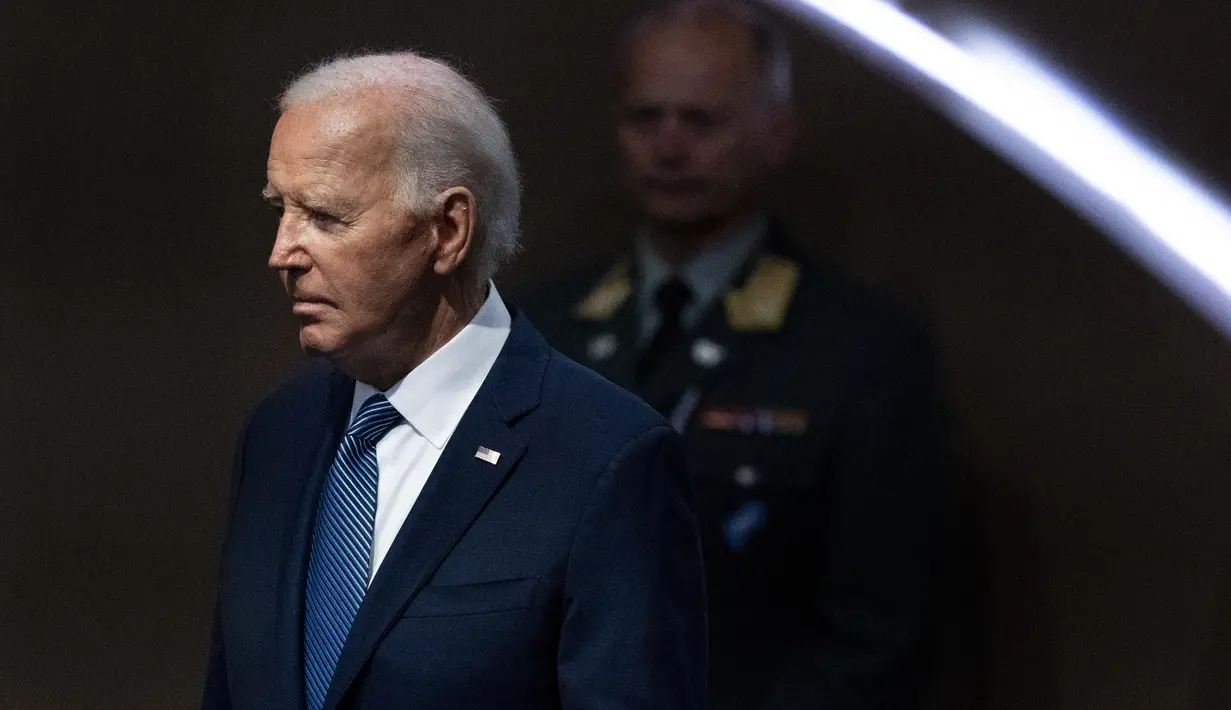 Presiden Amerika Serikat Joe Biden pada Minggu (21/7) mengumumkan bahwa ia mundur dari Pilpres AS 2024 yang akan digelar pada 5 November mendatang. (AP Photo/Jacquelyn Martin, File)