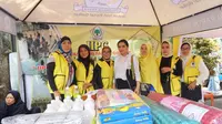 Ketua Umum IIPG Yanti Airlangga memimpin langsung kegiatan bakti sosial yang dipusatkan di perumahan Villa Nusa Indah, Kecamatan Gunung Putri, Kabupaten Bogor, Sabtu (11/1/2020). (Ist)