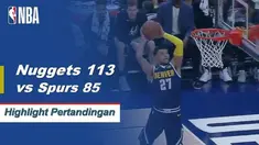 Denver akan memimpin sebanyak 30 di atas Spurs saat mereka melewati San Antonio 113-85.