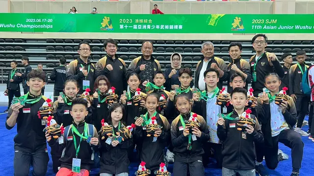 Timnas Wushu Cetak Sejarah di Kejuaraan Asia Wushu Junior 2023
