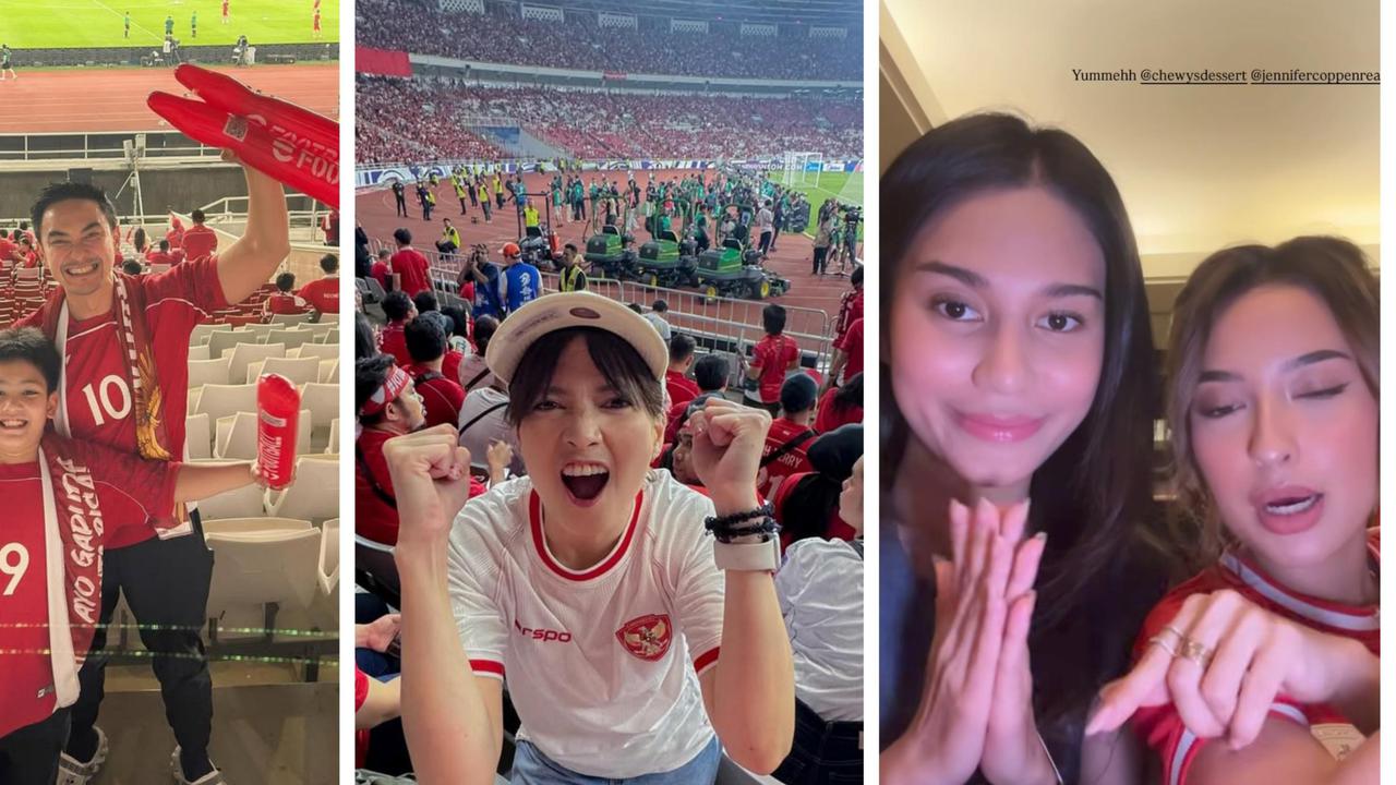 Deretan Artis Indonesia Saksikan Timnas Indonesia vs China di GBK, Azizah Salsha Hingga Jennifer Coppen