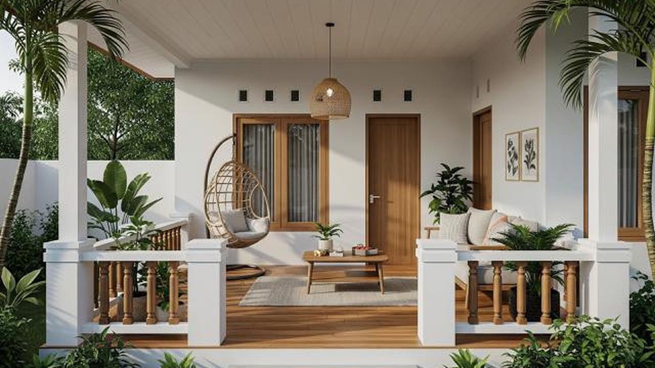 7 Desain Rumah Kecil tapi Punya Teras Lega yang Cozy untuk Santai, Maksimalkan Lahan