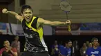 Pebulutangkis Jonatan Christie, berhasil menjadi juara nasional 2015 usai menaklukan Fiktri Ikhsandi Hadmadi pada partai final Kejurnas PBSI 2015. (Bola.com/Vitalis Yogi Trisna)