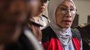 Terdakwa kasus berita hoaks penganiayaan, Ratna Sarumpaet tiba untuk menjalani sidang lanjutan di Pengadilan Negeri Jakarta Selatan, Kamis (4/4). Sidang kali ini beragendakan pemeriksaan saksi. (Liputan6.com/Faizal Fanani)