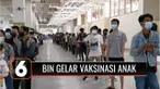 BIN menggelar vaksinasi Covid-19 di Pondok Pesantren Progresif Bumi Sholawat di Sidoarjo, Jawa Timur.