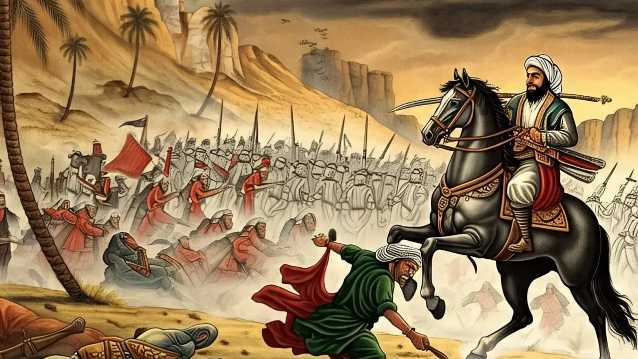Ilustrasi Peristiwa Karbala (Created by AI)