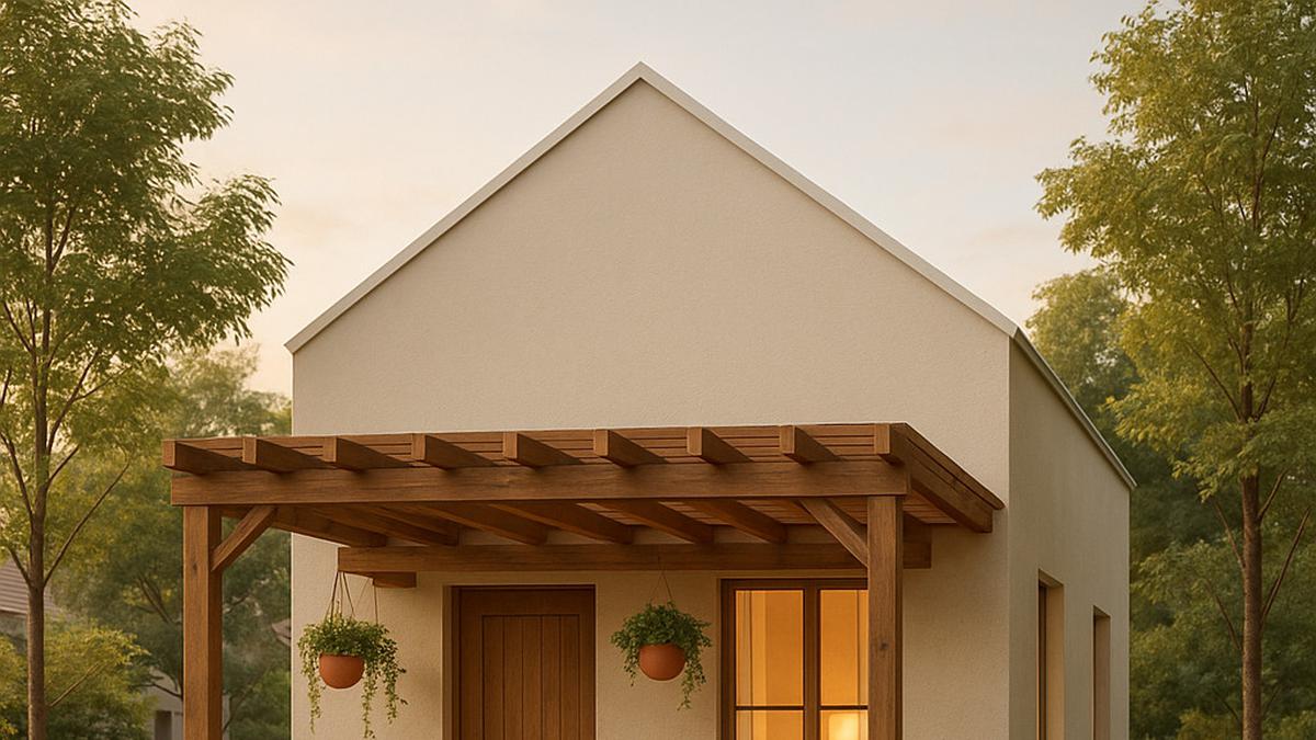 8 Model Rumah 6x12 dengan Kanopi Kayu, Estetik Banget Buat Nongkrong