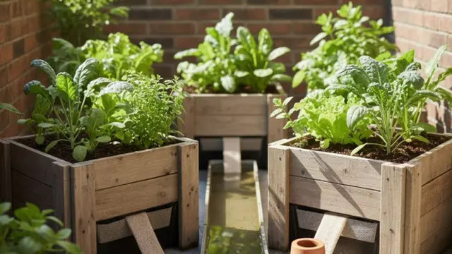 Kebun Sayur Mini di Lahan Sempit dengan Penyiraman Otomatis Tanpa Listrik
