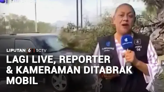 Reporter dan Kamerawan TV Meksiko Ditabrak Mobil saat Sedang Siaran Langsung