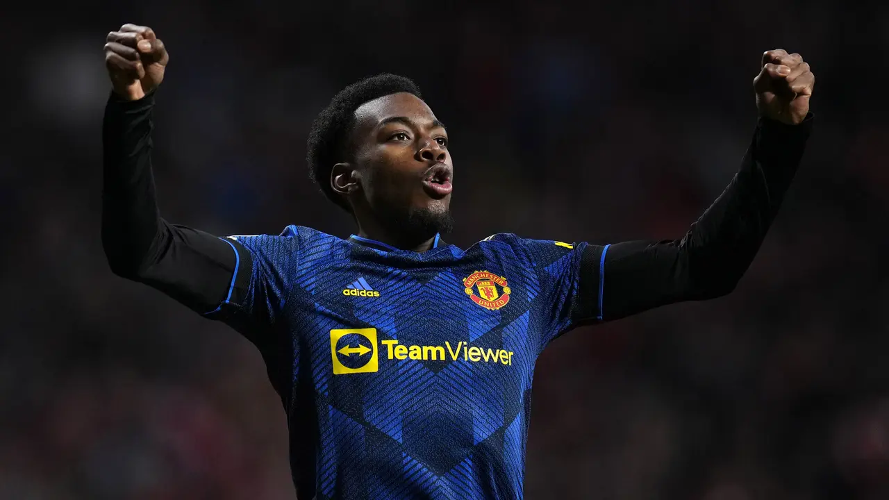 Foto: Manchester United Imbangi Atletico Madrid di Babak 16 Besar Liga Champions Lewat Gol Anthony Elanga
