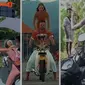 Banner Infografis Larangan Turis Asing Pakai Sepeda Motor Sewaan di Bali. (Kolase Foto: Dok. Polda Bali/TikTok @sparta_rentalmotor/IG @sergey_kosenko/IG @infobadung/Liputan6.com/Trieyasni)