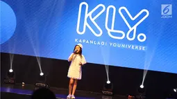 Penampilan Clarice Cutie saat bernyanyi dalam acara XYZ Day 2018 di Jakarta, Rabu (25/4). PT Liputan Enam Dot Com dan PT KapanLagi Dot Com Networks, bersatu menjadi KapanLagi Youniverse (KLY). (Liputan6.com/Immanuel Antonius)