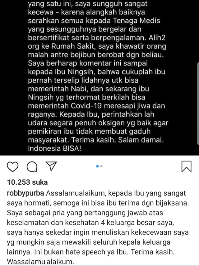 Robby Purba. (Foto: Instagram @robbypurba)