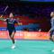 Ganda putra Indonesia Fajar Alfian/Muhammad Shohibul Fikri lolos ke perempat final Kejuaraan Bulu Tangkis Asia 2026 usai menumbangkan pasangan tuan rumah Chen Bo Yang/Liu Yi 21-17 dan 25-23 di Ningbo Olympic Sports Center, China, Kamis (9/4). (foto: PBSI)