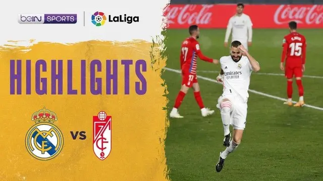 VIDEO: Highlights Liga Spanyol, Real Madrid Kalahkan Granada Dua Gol Tanpa Balas