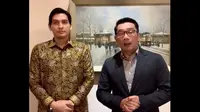 Gubernur Jawa Barat Ridwan Kamil atau Emil menemui wakil bupati Indramayu Lucky Hakim. (Istimewa)