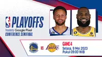 Link Live Streaming NBA : Golden State Warriors Vs LA Lakers Game 4 di Vidio, 9 Mei 2023. (Sumber : dok. vidio.com)