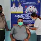 Vaksinasi massal bagi masyarakat yang dilakukan di Pulau Kabaruan, Kabupaten Kepulauan Talaud, Sulut.