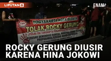 Hadiri Acara Diskusi di Sleman, Rocky Gerung Dihadang Massa Buntut Diduga Hina Jokowi