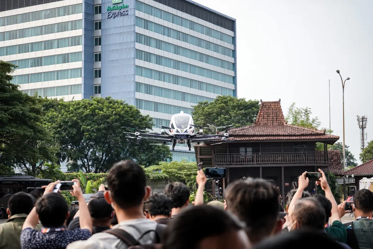 Taksi Terbang Ehang 216 Siap Mengudara di Ibu Kota Baru (Ist)
