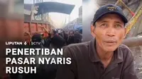 Sejumlah pedagang sayur di Pasar Baru Kota Bekasi mengamuk dan terlibat keributan dengan petugas Satpol PP pada Senin siang. Keributan terjadi saat petugas Satpol PP menertibkan para pedagang kaki lima yang berjualan di bahu jalan.
