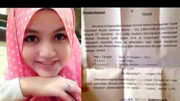Dalam akun Twitter pribadi bernama @ghemallahamid, memposting sebuah gambar yang berisi surat dari Bupati Gorantalo yang mengundang Nurmala untuk mengikuti pelantikan sebagai lurah pada 22 Desember 2014. (twitter.com/ghemallahamid)